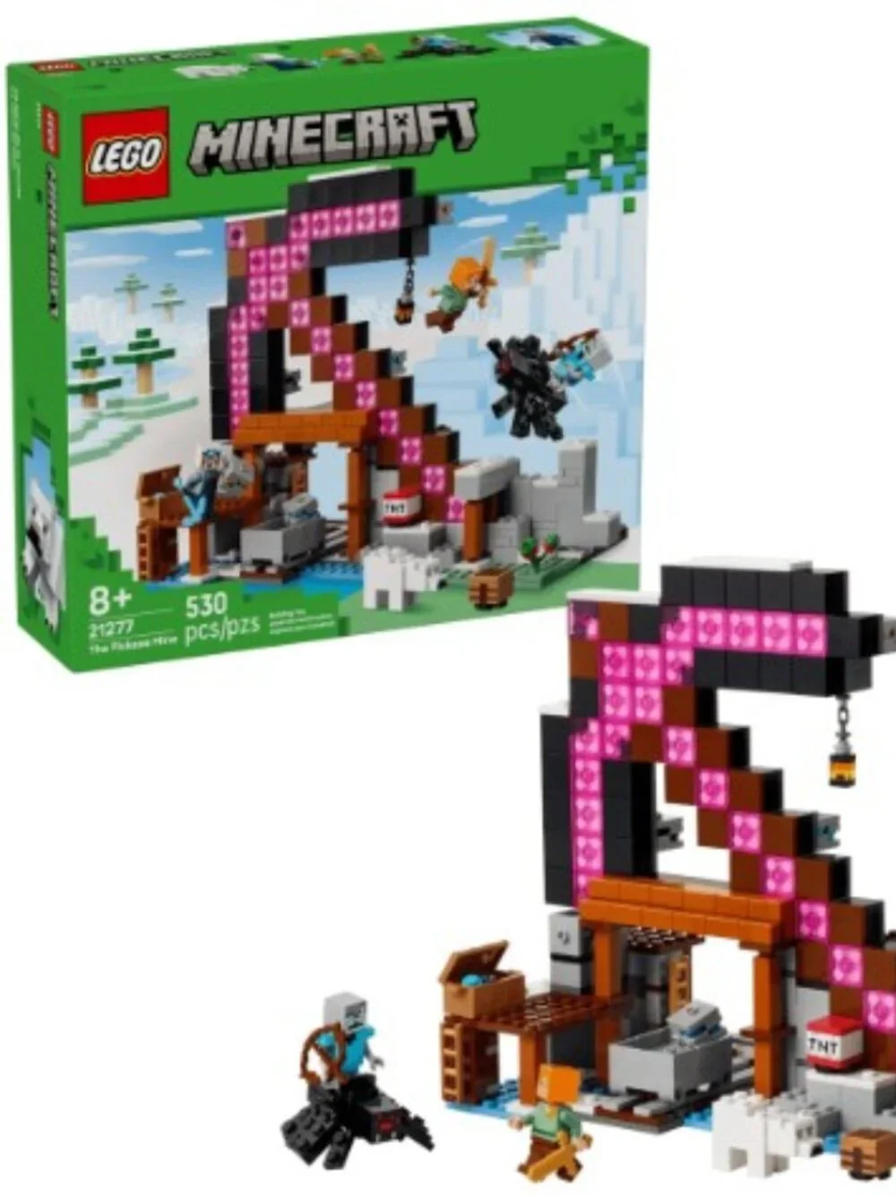 New & Sealed Lego Minecraft The Pickaxe Mine Set 21277
